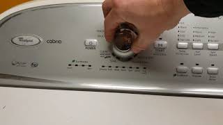 Whirlpool Cabrio Test Mode [upl. by Yrrab]