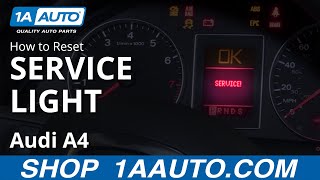 How to Reset Service Light 0409 Audi A4 [upl. by Annecorinne]