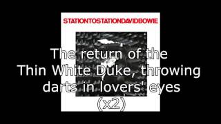 Station to Station  David Bowie  Lyrics [upl. by Ohnuj576]