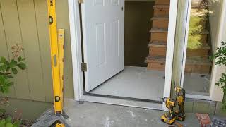 Jeld Wen Front Door Installation  Really crappy products and craftsmanship PART 1 [upl. by Aix]