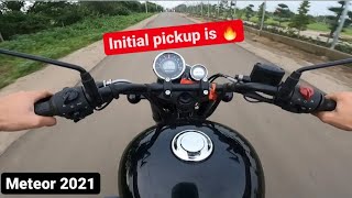 2021 Meteor 350 Custom Black First Ride Impression  Royal Enfield Meteor 350 Fireball [upl. by Ahsinar]