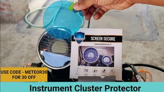 Instrument Cluster Protector for Meteor 350 Installation Guide  ScreenSecure screen Guard [upl. by Tobin522]