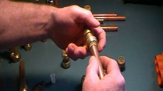 The Old plumber shows how to join copper pipe without soldering [upl. by Wsan]