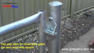 Gate Latch 2 way for round pipe and square [upl. by Marchal765]