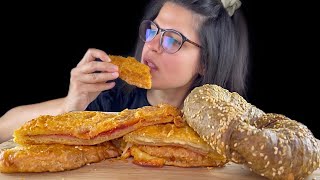 FLAKY SAVORY PASTRIES  MUKBANG  ASMR [upl. by Ynahpit]