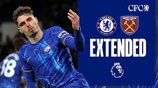 Chelsea 21 West Ham  BLUES FIGHT BACK OVER HAMMERS  HIGHLIGHTS  Extended  Premier League 2425 [upl. by Studdard459]