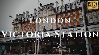 London Victoria Station Walk Through England 4K [upl. by Nsaj]