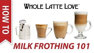 Milk Frothing for Beginners [upl. by Eckart661]