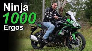 2021 Kawasaki Ninja 1000 SX Ergonomics and Rider Fit [upl. by Aridnere]