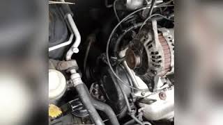 03 Mitsubishi Lancer 20L 18L alternator removal easy [upl. by Lianna]