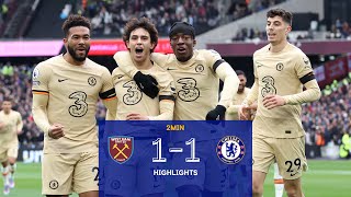 West Ham v Chelsea 11  Highlights  Premier League [upl. by Lhary]