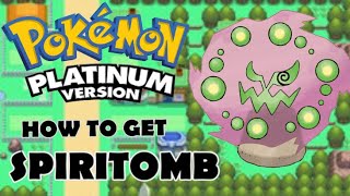 Pokemon Platinum how to get Spiritomb [upl. by Gibb]