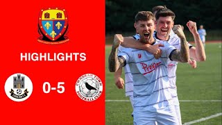 Caerleon 05 Cwmbrân Town  Gwent FA Senior cup  Quarter final highlights [upl. by Ztnarf]