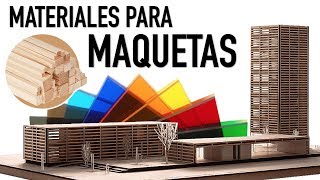 Materiales para hacer  MAQUETAS DE ARQUITECTURA   ARTOSKETCH [upl. by Malcom904]