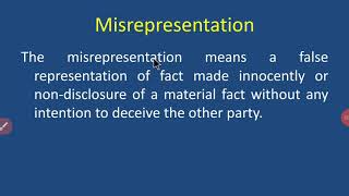 Misrepresentation [upl. by Forrest]