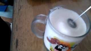 Aerolatte Review Frothing Cold Milk In Under 1 Minute [upl. by Ymmac]