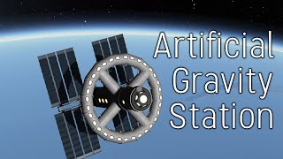 How to build an Artificial Gravity Space Station  Kerbal Space Program [upl. by Conny]