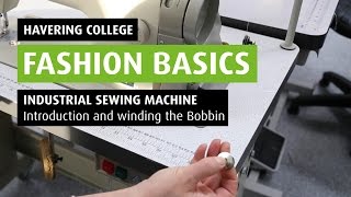 HOW TO Wind a bobbin on an Industrial Sewing Machine [upl. by Ameekahs]